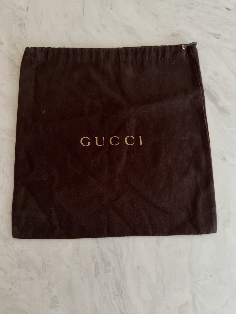 Gucci Brown Drawstring Dust Bag Storage Pouch